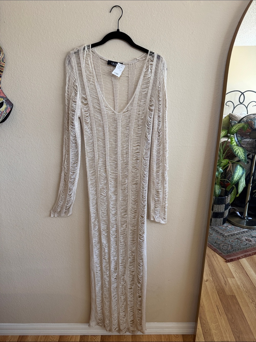 Akira distressed knit dress